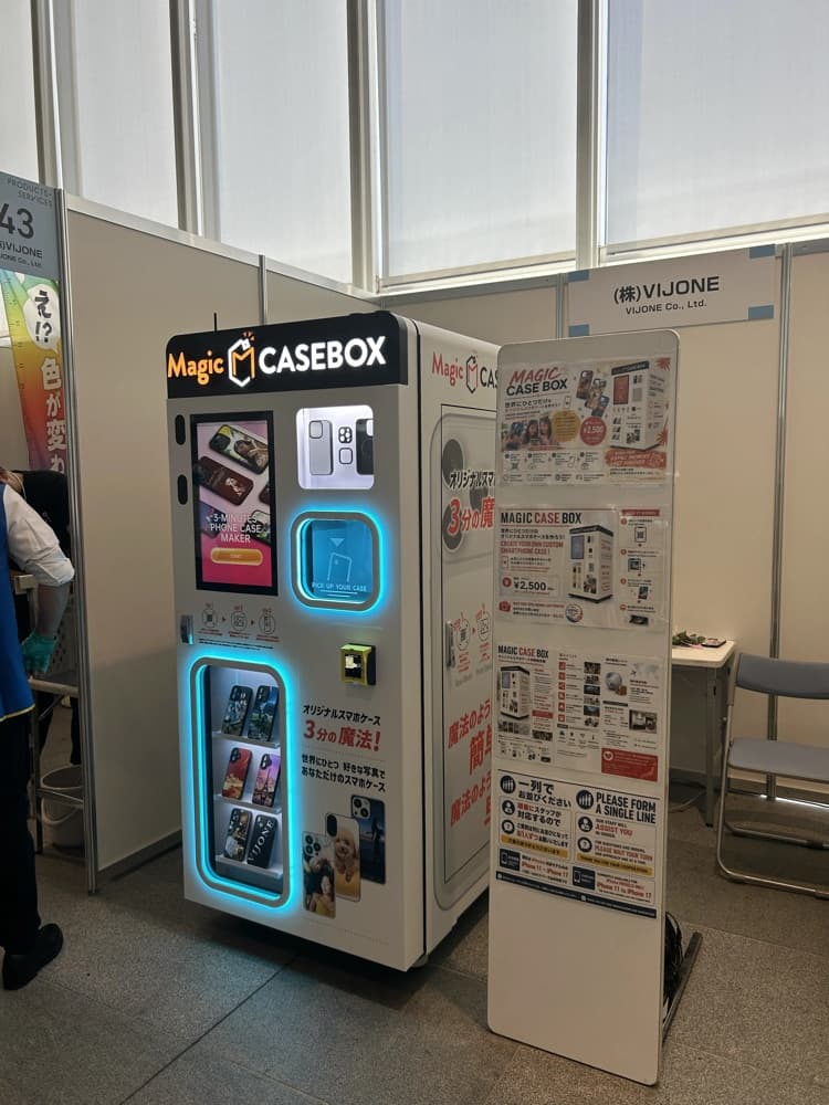 ASPAC2026のVIJONEブースに設置されたMagic CASEBOX